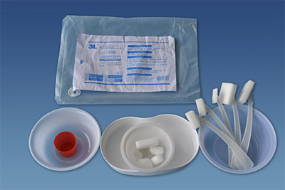 Disposable surgical disinfectant kits
