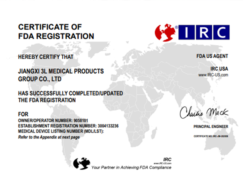 news flash! 3L medical surgical masks registered by FDA 510 (k)
